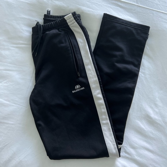 Authentic Balenciaga cotton blend jersey track pants - Picture 2 of 4